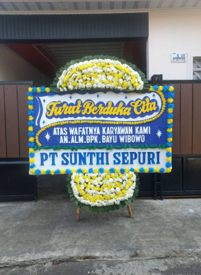 Papan Bunga Duka di Poris Jaya