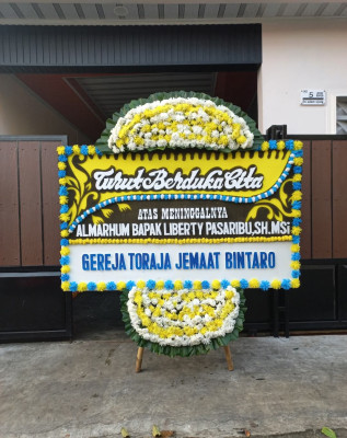Papan Bunga Duka di Poris Jaya